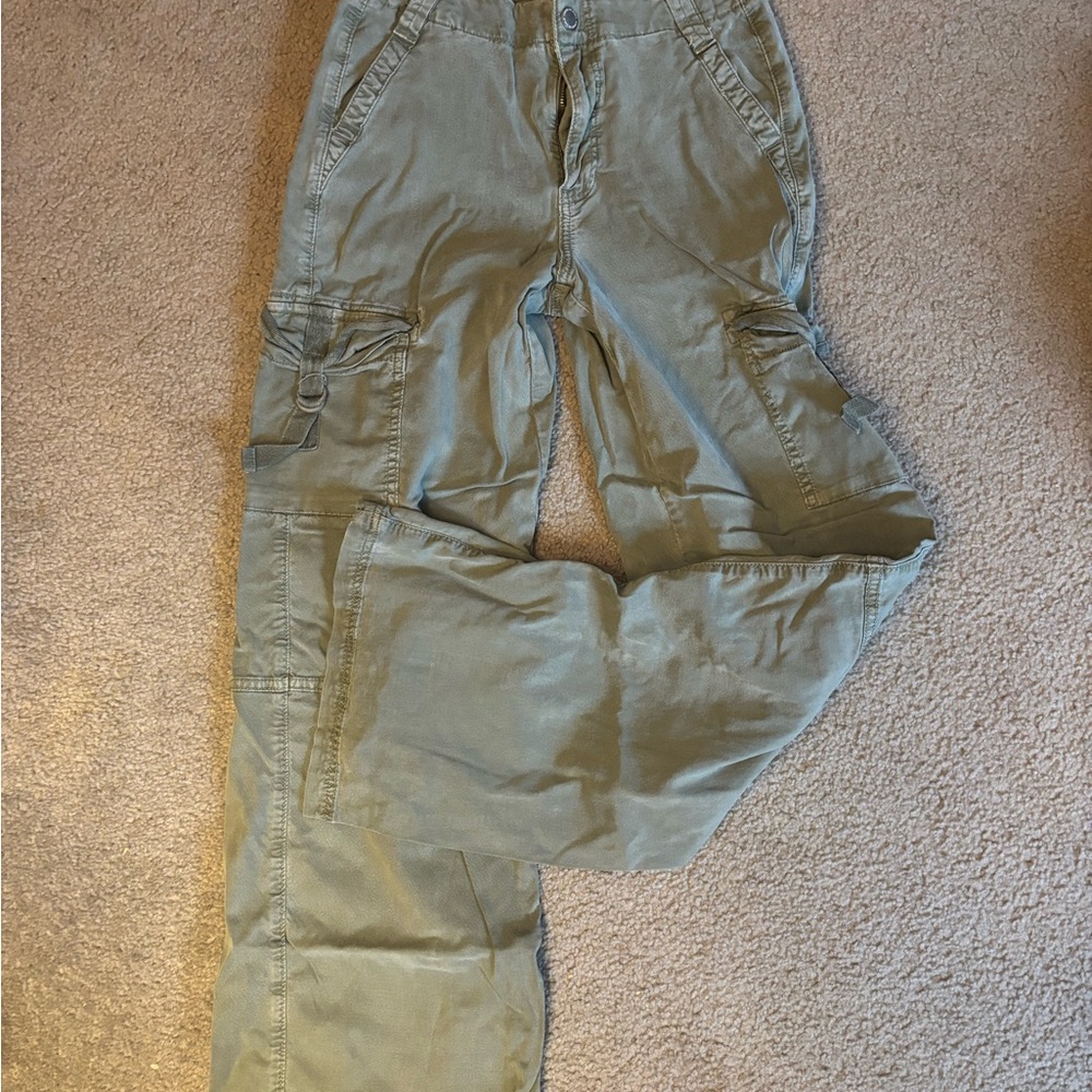 American Eagle Outfitters Green Cargo Pants Relaxed Fit